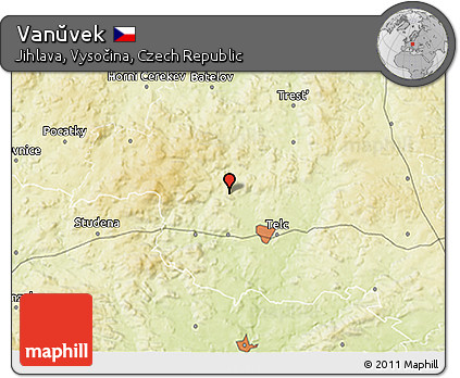 Physical 3D Map of Vanŭvek