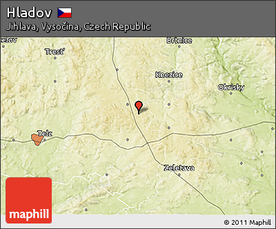 Physical 3D Map of Hladov