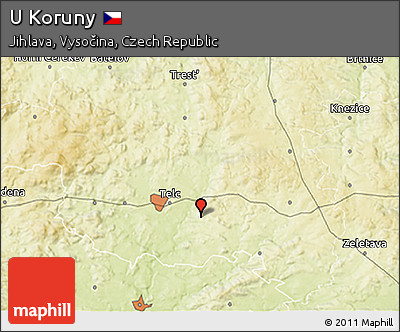 Physical 3D Map of U Koruny