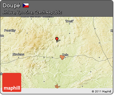 Physical 3D Map of Doupě