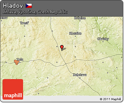 Physical 3D Map of Hladov