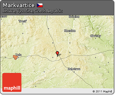 Physical 3D Map of Markvartice