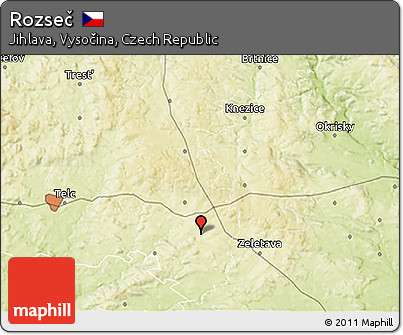 Physical 3D Map of Rozseč