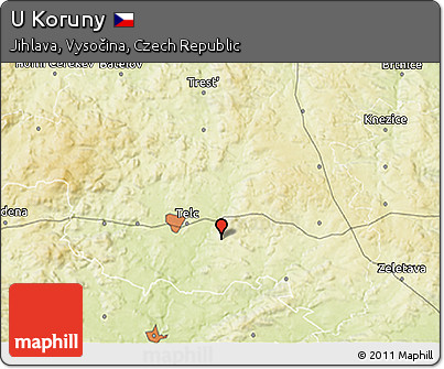 Physical 3D Map of U Koruny