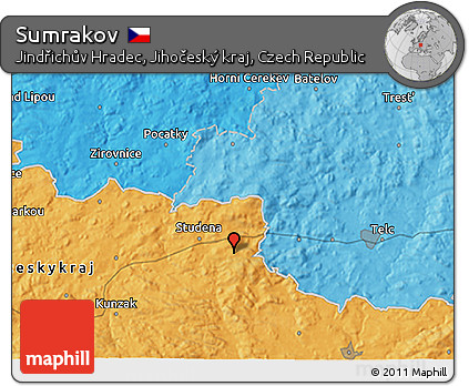 Political 3D Map of Sumrakov