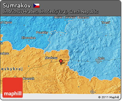 Political 3D Map of Sumrakov