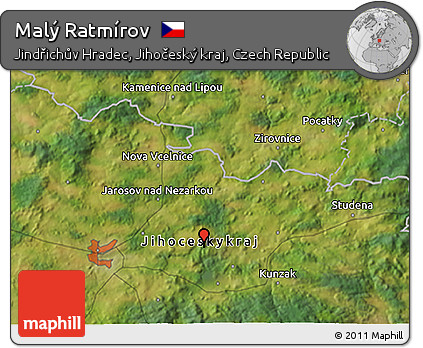 Satellite 3D Map of Malý Ratmírov
