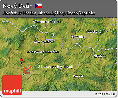 Satellite 3D Map of Nový Dvŭr