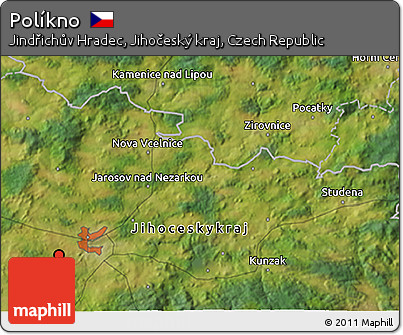 Satellite 3D Map of Políkno