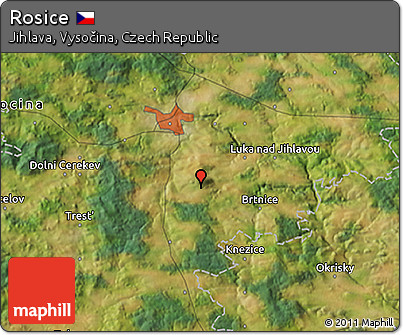 Satellite 3D Map of Rosice