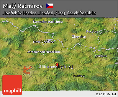 Satellite 3D Map of Malý Ratmírov