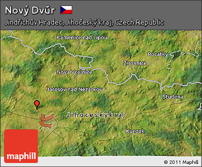 Satellite 3D Map of Nový Dvŭr