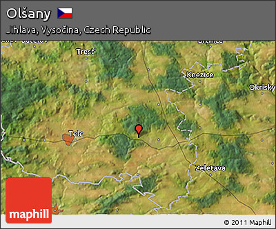 Satellite 3D Map of Olšany