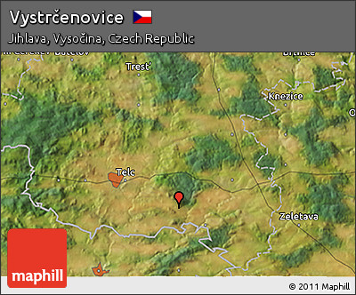 Satellite 3D Map of Vystrčenovice