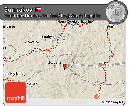Shaded Relief 3D Map of Sumrakov
