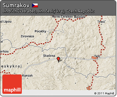 Shaded Relief 3D Map of Sumrakov