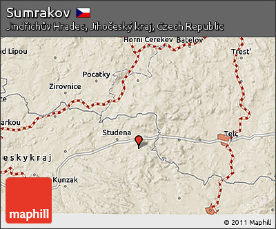 Shaded Relief 3D Map of Sumrakov