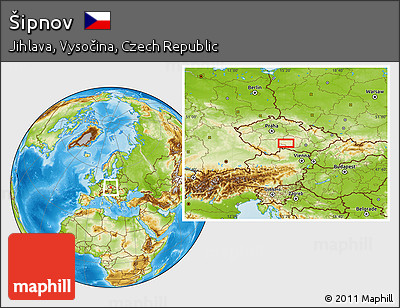 Physical Location Map of Šipnov