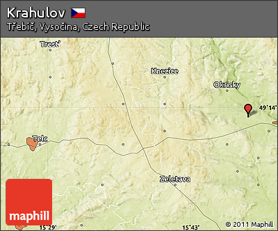 Physical Map of Krahulov