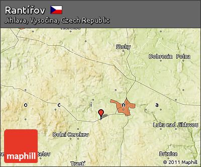 Physical Map of Rantířov