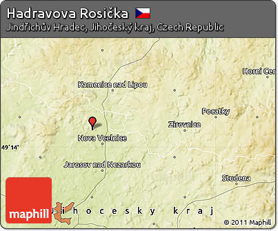 Physical Map of Hadravova Rosička