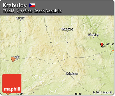 Physical Map of Krahulov