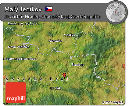 Satellite Map of Malý Jeníkov
