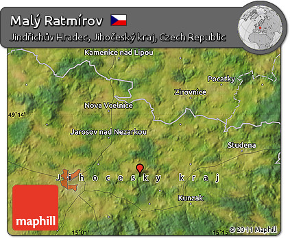 Satellite Map of Malý Ratmírov