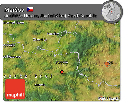 Satellite Map of Maršov