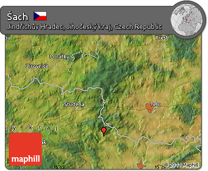 Satellite Map of Šach