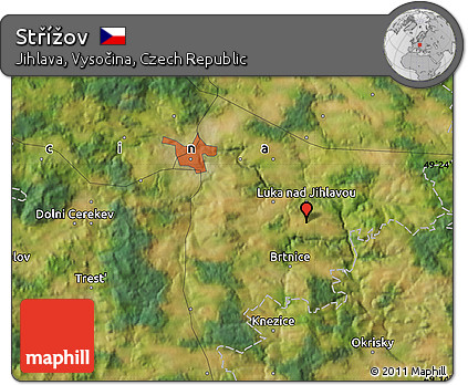 Satellite Map of Střížov