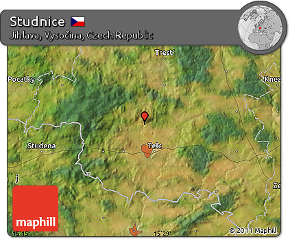 Satellite Map of Studnice