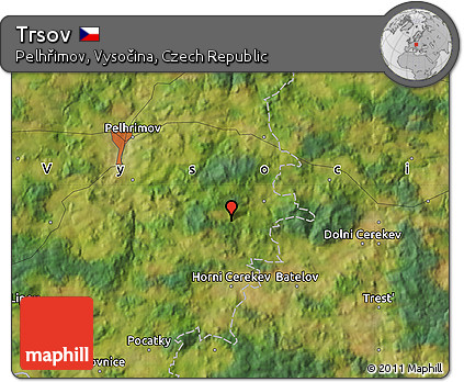 Satellite Map of Trsov