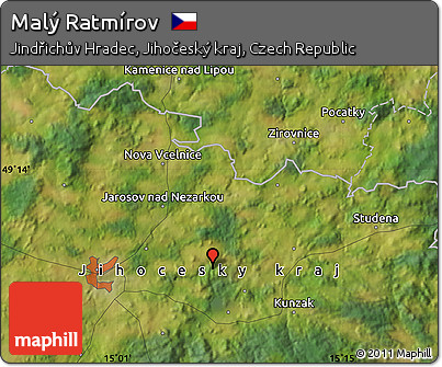 Satellite Map of Malý Ratmírov