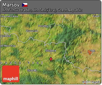 Satellite Map of Maršov