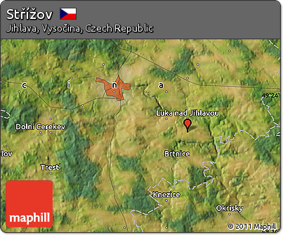 Satellite Map of Střížov