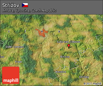 Satellite Map of Střížov