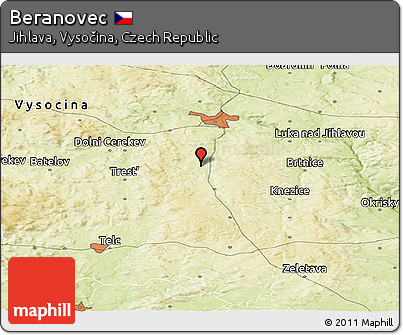 Physical Panoramic Map of Beranovec