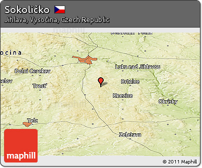Physical Panoramic Map of Sokoličko