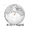 Outline Map of the Area around 49° 19' 21" N, 166° 31' 30" W, rectangular outline