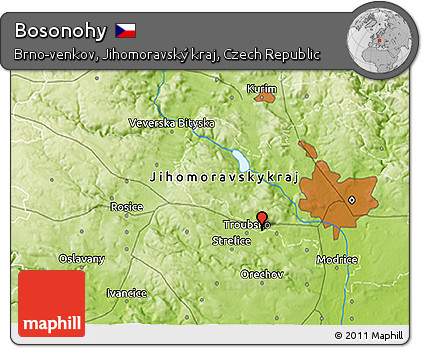 Physical 3D Map of Bosonohy