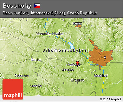 Physical 3D Map of Bosonohy