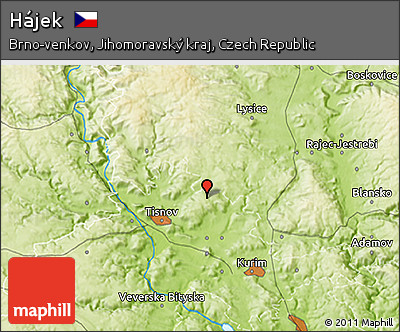 Physical 3D Map of Hájek