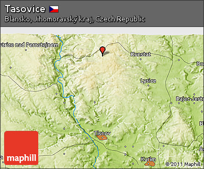 Physical 3D Map of Tasovice