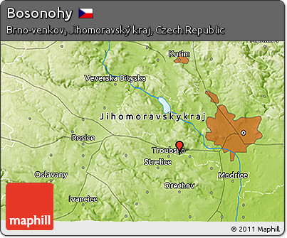 Physical 3D Map of Bosonohy