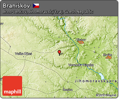 Physical 3D Map of Braniškov