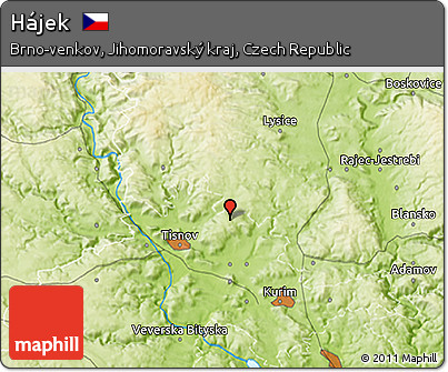 Physical 3D Map of Hájek