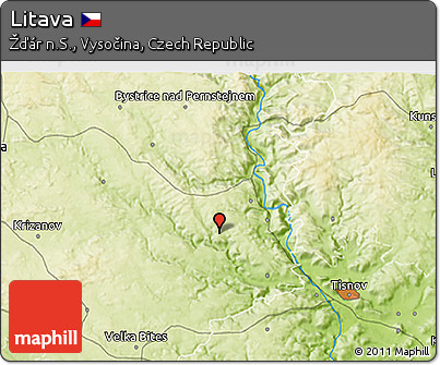Physical 3D Map of Litava