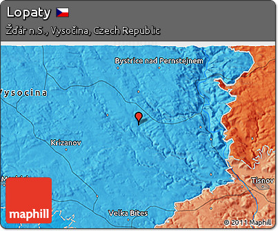 Political 3D Map of Lopaty