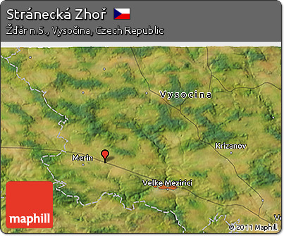 Satellite 3D Map of Stránecká Zhoř